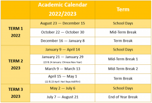 School Calendar - HELP International School